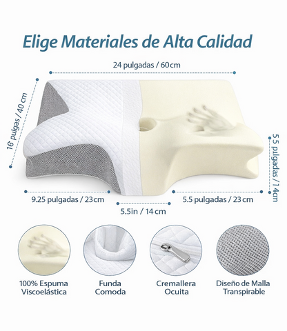 Almohada cervical de espuma viscoelástica