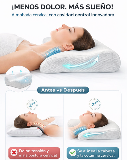 Almohada cervical de espuma viscoelástica